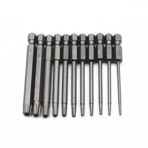 50/75/100mm Screwdriver Bit Set Security Tamper Proof Magnetic Screwdriver Drill Screw Driver Bits Hex Torx Flat Head Hand Tool