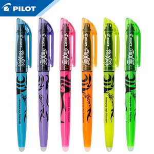 Pilot 6pcs/lot Thermal Erasable Fluorescent Marking Pen Set SW-FL Soft Light Does not Damage the Eye 201202