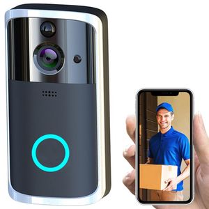 Akıllı Kapı Zili HD Kamera WiFi Kablosuz Çağrı Interkom Video-Göz Daireler için Kapı Çan Yüzük Telefon Ev Güvenlik Kameraları Için