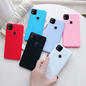 Шкафы для Xiaomi Redmi 9C силиконовые конфеты Candy TPU простой чехол чехол для XIOMI POCO C3 Redmi 9C NFC Redmi9c NFC Case Fundas