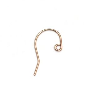 Beadsnice 14 K Altın Dolu Leverback Earwires Küpe Kalp Metal Takı