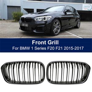 Новый передний бампер Guidey Grill Double Slat Racing Sport Grille Fit для BMW F20 F21 LCI 120i 1Series 2015, автомобильные аксессуары