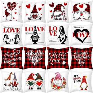 45*45cm Cartoon Valentinstag Dekorative Kissen Fall Kissen Abdeckung Kissen Sofa Polyester Kissenbezug Hause Dekoration Großhandel