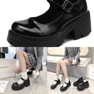 Elbise Ayakkabı Lolita Kadınlar Japon Mary Jane Vintage Kız Öğrencileri JK Üniforma Yüksek Topuk Platformu Cosplay Artı Boyutu 220222