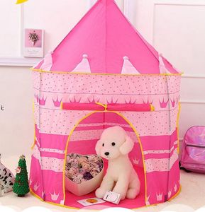 Tenda per bambini Play House Yurta pieghevole Prince Princess Game Castle Indoor Crawling room Kids Toys RRB8404