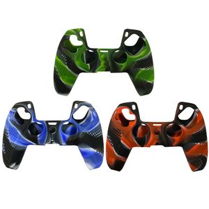 New High Quality Gamepad Camo Camouflage Silicone Protective Anti Slip Cover Protective Case For PS5 Controller Accessories FREE SHIP