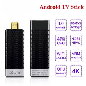 X96S Android 9.0 TV Stick Amlogic S905Y2 Quad Core 4GB RAM 32GB ROM 2.4/5G WiFi BT4.2 4K Smart Media Player
