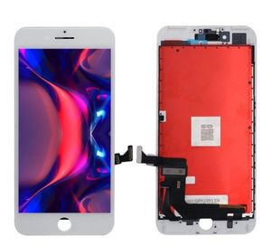 ЖК-экран высокой яркости ЖК-экран для iPhone 5S 6 6S 7 8 PLUS X XR XS MAX сорт A + Touch Digitizer Сборка замены Замена 100% тестируются без мертвых пикселей