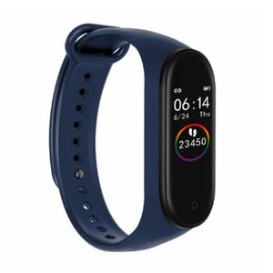 2022 m4 relógio inteligente relógio pulseira pressão arterial frequência cardíaca monitor pulseira saúde fitness rastreador esporte pedômetro