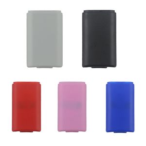 Kit de capa protetora de bateria de 5 cores para XBOX360 Xbox 360 Slim Wireless Controller tampa traseira peças de reposição DHL FEDEX UPS FRETE GRÁTIS