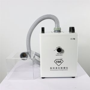 Building Supplies TBK Soldering Smoke Purifier Two Heads Dust Clean Room Smoke Purification Fume Extractor Air Cleaner Filter