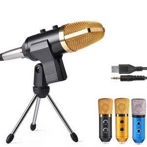 MK-F100TL Microfono USB per registrazione audio da studio a condensatore con supporto per studio di trasmissione radiofonica unidirezionale