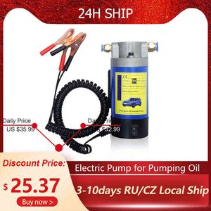 Electric ing 12 V 100W Portable Oil Transfer Extractor Fluid Suction Pump Siphon Tool for Car Motor Boat
