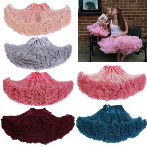 Women Tulle Tutu Skirt Fluffy Ruffle Tulle Petticoat Party Skirt Princess Puffy Ballet Bubble Dance Skirt Costume Underskirt