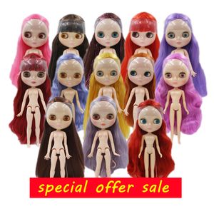 Специальная продажа, кукла Blyth, 19 совместных кукол тела и 7 совместных кукол тела, обнаженная кукла, может изменить цвет тела и волосы, серии 52 LJ201031