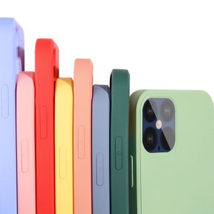 İPhone 14 13 13 12 Pro Max Plus Case Kapak Telefon Kılıfı Sıvı Silikon TPU CAS iPhone12 Pro için iPhone SE için
