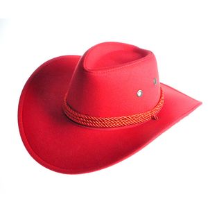 Cappello da cowboy Fedora Donna Uomo Cappelli a tesa larga Donna Cavaliere Cappello di feltro Fedora da donna Uomo Berretto casual Donna Uomo Top Caps Primavera Autunno Inverno Accessori moda all'ingrosso