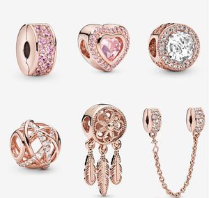 Ювелирные изделия из стерлингового серебра 925 пробы «сделай сам» подходят к европейским оригинальным браслетам в стиле розовое золото женский браслет колье шарм