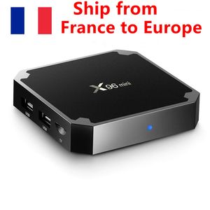 Fransa'dan gemi X96 mini X96mini 2GB 16GB Android TV BOX 7.1 Smart Amlogic S905W Dört Çekirdekli WiFi Medya Oynatıcı