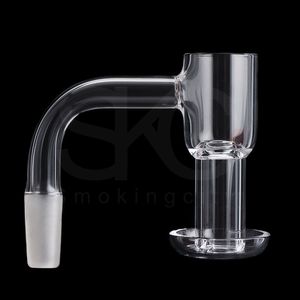 Süper kalite 20mm OD Düz Üst Kuvars Terp Slurper Banger duman 10mm 14mm Erkek Dişi Çivi Su Bong Dab Rig