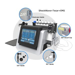 Shockwave Therapy Pull Counter Massager EMS Pad Pad для выбора на продажу 3 в 1 ударная волна CET REP назад задняя боли колена EMS RF Tecar физиотерапевтический аппарат