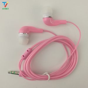 300 adet / grup 1 m kaliteli 3.5mm stereo yumuşak şeffaf kulak kulaklık içinde huawei xiaomi sony toptan ucuz