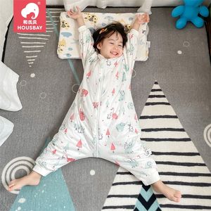 Bebek Uyku Tulumu Arabası Çuval Doğan Hayvan Desen için Çocuk Yatak Oyna Bölünmüş Bacak Kış Anti Tipi Sleepsacks Sıcak 220225