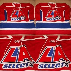 THR VTG-LA выбирает игру в средней школе Worn Hockey Jersey 100% сшитые трикотажные трикотажки вышивки