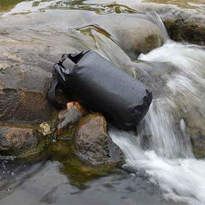 Yüzer Su Geçirmez Kuru Torba Sıkıştırma Çuval Rulo Üst Çanta 15L / 20L Tekne Kayak Balıkçılık Rafting Yüzme Kamp Açık Q0705