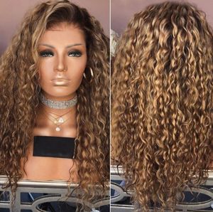 Diğer moda aksesuarları 24 inç uzunluğunda kıvırcık sentetik peruk karışımı renk yüksek sıcaklık fiber perruques de cheveux humains peruklar cj9527