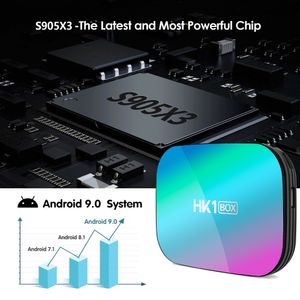 HK1 Amlogic S905X3 Tv Kutusu Android 9.0 Akıllı 1000m 8K 128g Rom Dört Çekirdekli 4G Ram 64g