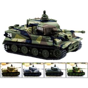 Greatwall 1:72 Радио -дистанционное управление Mini RC Немецкий военный тигровый танк с звуковыми игрушками (разные цвета) 201208