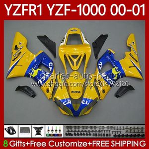 Yamaha YZF-1000 YZF R 1 1000 CC YZF-R1 00-03 Üstyapı Camel Mavi 83NO.29 YZF R1 1000CC YZF1 00 01 02 03 YZF1000 2000 2001 2002 2003 OEM PERSASYONLARI KITICI