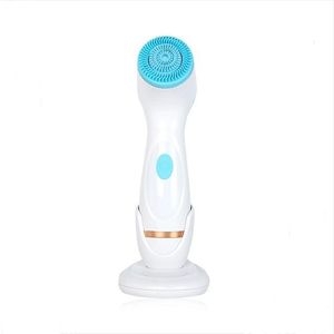 Ultimi strumenti per la pulizia ad ultrasuoni Detergente per spazzole per la pulizia del viso Massaggio in silicone Detergente per il viso Spazzola per il lavaggio dell'acne dei punti neri