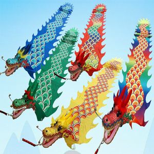Цветные Dragon Dance Dance Ribbon реквизит фестиваль Партия Карнавальная производительность квадратный танец Китайский Новый год Форс подарки Fittness Products