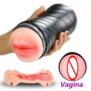 секс-массажерСекс-игрушки для мужчин Мужской сосущий мастурбатор Карманная киска Настоящая вагина 3D Искусственная вагина Поддельная анальная эротическая игрушка для взрослых LJ201120