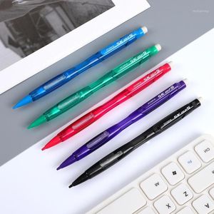 Beyaz Kalemler 1 PC Japonya Zebra Yan Pres Mekanik Kalem 0.5mm Öğrenci Yazma Okulu Sarf Müşterileri İçin Silgi ile Basit 5 Renk Kalemleri1