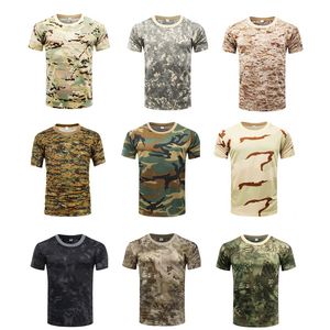 Outdoor Woodland Hunting Shooting Shirt Battle Dress Uniform Tactical BDU Army Combat Clothing Quick Dry Camouflage T-Shirt NO05-103