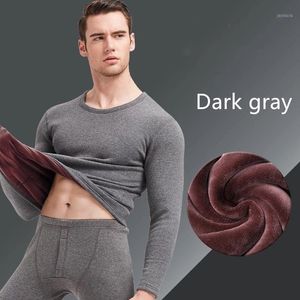 2021 New Thermal Underwear For Men Long Johns Winter Women Thermo Shirt+pants Set Warm Thick Fleece Size L-XXXL1