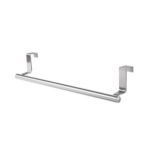 Stainless Steel Towel Rack Over Door Towels Bar Hanging Holder Bathroom Kitchen Cabinet Towel Rag Racks Shelf Hanger Organizer JY1013