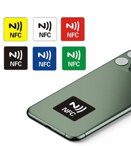 1000 шт. NFC Антиматериальная бирка NFC213 Теги 30x30 мм против металлической наклейки 13.56 МГц ISO14443A Значки значки металлической ключей Патруль универсальный телефон