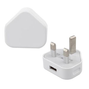 Yüksek Kaliteli USB Duvar Şarj AC Güç Adaptörü İNGILTERE 3 Pins Fiş Cep Telefonu / MP4 / MP3 Xiaomi Huawei Samsung S6 S7 için