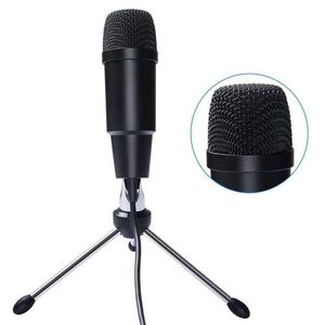 Новый C-330 USB Microphone Condenser Professional Wired Studio Karaoke Mic для компьютерного ПК видеозапись MSN с Standior Tripod