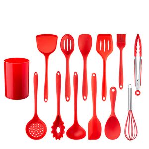 Silicone Utensílios de Cozinha Conjunto de Utensílios de Cozinha Não-Stick Cozinhar Ferramentas Colher Spatula Ladle Ovo Beaters Ferramentas de Gadget Acessórios 624265868800