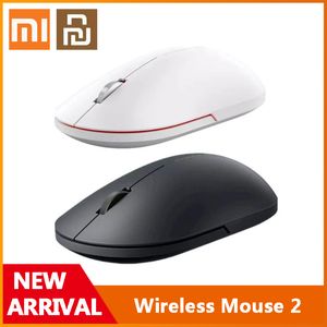 Оригинальные Xiaomi Youpin Wireless Mouse 2 2.4GHZ 1000DPI игра Mice Optical Mouses Mini эргономичная портативная мышь