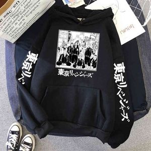 Sıcak Tokyo Revengers Hoodie Comics Tişörtü Sonbahar Kış Moda Anime Giysi Polar Sıcak Kazak Tops Cep Cosplay Hoody H1227