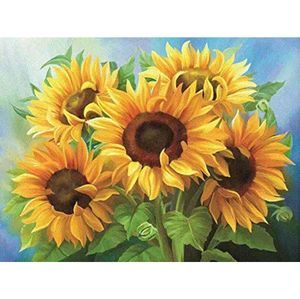 Meian Sunflower full square DIY Diamond embroidery Flower 5D Diamond painting Kit cross stitch diamond art photo home decor 201112