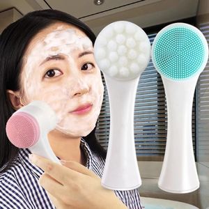 3D Çift Yan Yüz Yıkama Fırça Cilt Temizleyici Makinesi Exfoliator Yüz Temizleme Fırçaları Yıkama Ürün