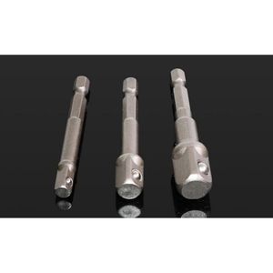 3pcs Hex Shank Drive Güç Matkap Bit Soket Aziz Adaptörü Elektrikli Tornavida Kolu Uzantı