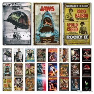 Classic Movie Metal Signs Wall Poster Tin Sign Plaque Retro Film Vintage Wall Decor for Bar Pub Club Man Cave Store Home Living Boys Gift Room Wall Signs 20x30cm